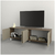 MESA DE TV TABLES 75" 4 PUERTAS NOGAL Y GRIS - comprar online