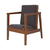 SILLON ESCANDINAVO 1 CUERPO CASTAÑO
