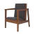 SILLON ESCANDINAVO 1 CUERPO CASTAÑO