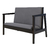 SILLON ESCANDINAVO 2 CUERPOS WENGUE