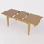 MESA EXTENSIBLE CORPUS 150cm A 200cm CASTAÑO 357