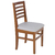 SILLA PACIFICO PREMIUM CASTAÑO ASIENTO TAPIZADO