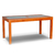MESA DE PINO 0,90 x 1,60 mts COLOR ROBLE c/ VIDRIO