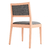 SILLA MAUNA CASTAÑO TAPIZADO CHENILLE CENIZA - comprar online