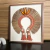 Quadro Artesanal Cocar Pedaço Mamão Sem Vidro 60x70cm na internet