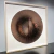 Quadro Artesanal Abstrato Órbita Marrom Sem Vidro 100x100cm na internet