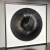 Quadro Artesanal Abstrato Eclipse Preto Sem Vidro 100x100cm na internet