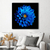 Quadro Decorativo Florais e Folhagens Dahlia-Azul