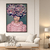 Quadro Decorativo Fashion e Pop Menina-com-Flores-III
