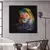 Quadro Decorativo Animais Leão Colorido - comprar online