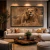 Quadro Decorativo Animais Leoa e Filhote