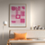 Quadro Decorativo Grandes Artistas Movimento Rosa - Inspirado por Bauhaus