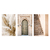 Kit 3 Quadros Decorativos Cidades Porta Árabe em Marrocos - comprar online