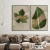 Kit 2 Quadros Decorativos Abstratos Folhas Colagens I II