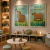 Kit 2 Quadros Decorativos Animais Capivara Ilustração III e IV