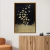 Quadro Artesanal Borboletas Com Folha de Ouro Com Vidro 70x100cm