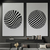 Kit 2 Quadros Decorativos Geométricos Linhas Abstratas XL