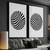 Kit 2 Quadros Decorativos Geométricos Linhas Abstratas XL - comprar online
