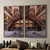 Kit 2 Quadros Decorativos Arquitetura Salão de Entrada de Palácio