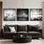 Kit 3 Quadros Decorativos Paisagem e Natureza Silêncio do Mar I, II, III