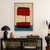 Quadros Artesanais Abstrato Têxtil Sem Vidro 60x90cm - comprar online