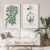 Kit 2 Quadros Decorativos Florais e Folhagens Floral Botânico Verde I e II - comprar online