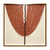 Quadro Artesanal Linhas e Bolas Terracota Sem Vidro 80x80cm na internet