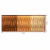 Quadro Artesanal Trançado Degradê Ocre Sem Vidro 145x55cm - loja online