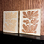 Quadros Artesanais Folhagem Esculpida em Madeira Natural Com Vidro 70x80cm