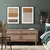 Kit 2 Quadros Decorativos Minimalistas Terracota