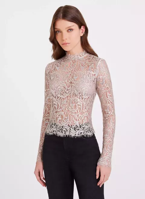 BLUSA VITORIA BEGE CLARO BOBO - comprar online