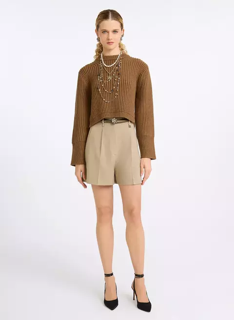 BLUSA MADA CAMELO TRICOT BOBO - comprar online