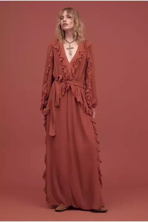 VESTIDO LONGO BIA DOCE DE LEITE IORANE - comprar online