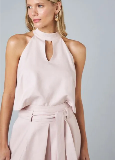 BLUSA SEM MANGA RUBIA BLUSH TFS