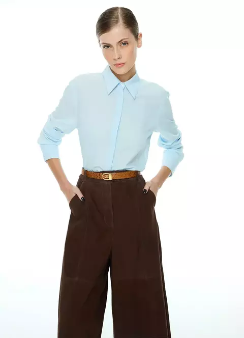 CAMISA ALEXIA AZUL CEU CAROL BASSI - comprar online