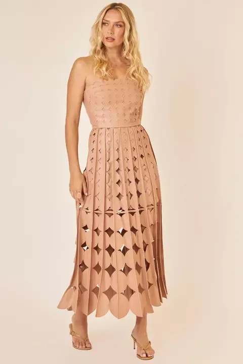VESTIDO COURO GIULIA PRIVATE NUDE TFS