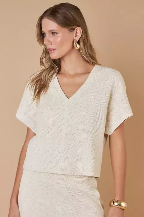 BLUSA MC ADRIANA AREIA TFS - comprar online
