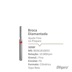 3098F | Broca Diamantadas FG – Intra Oral - 10.000 rpm