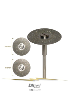 AM19D15 | Disco Diamantado Fechado Total Dupla Face | PM - para Peça de Mão Reta - Extra Oral.