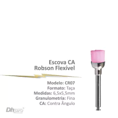 CR07 | Escovas de Profilaxia Robson Flexíveis com 3 unidades. | CA – para Contra Ângulo – Intra Oral.