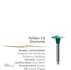 EZA143204XC | Borracha de Diamante Sinterizada | CA – para Contra Ângulo – Intra Oral.