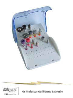Kit Professor Guilherme Saavedra | Kit para acabamento de Preparos, Resina foto e cerâmicas. | Intra Oral | CA - Contra Ângulo