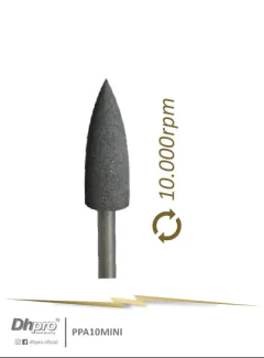 PPA10 Mini | Ponta Mont. Mini Grossa para acabamento Inicial de Resina Acrílica. | PM - para Peça de Mão Reta - Extra