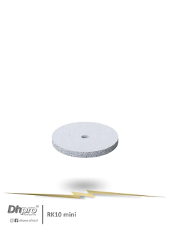 RK10 mini | Roda Polidora Branca - Desgaste Super Grosso | PM - para Peça de Mão Reta - Extra Oral | Sem Mandril.