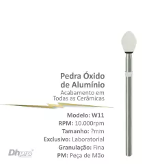 W11 | Pedra Universal de Oxido de Alumínio Fina | PM - para Peça de Mão Reta - Extra Oral.