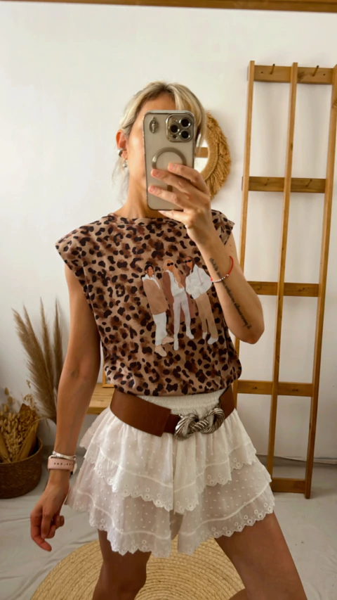 Musculosa Girls print