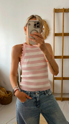 Musculosa Halter lurex en internet
