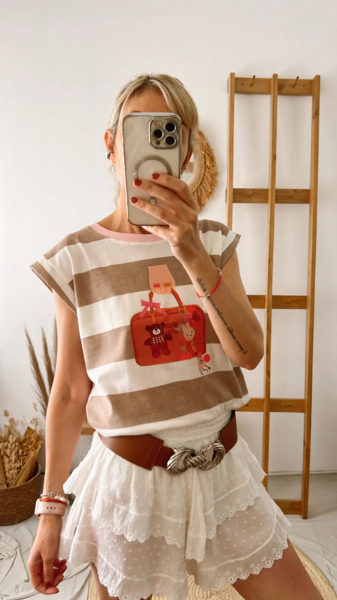 Musculosa Bag rayada