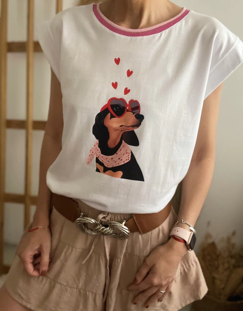 Musculosa Salchi Love cuello