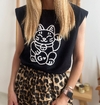 Musculosa Cat G negro - comprar online